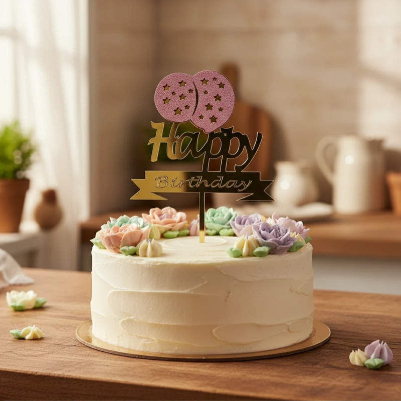 تاپر مدل بادکنک happy birthday