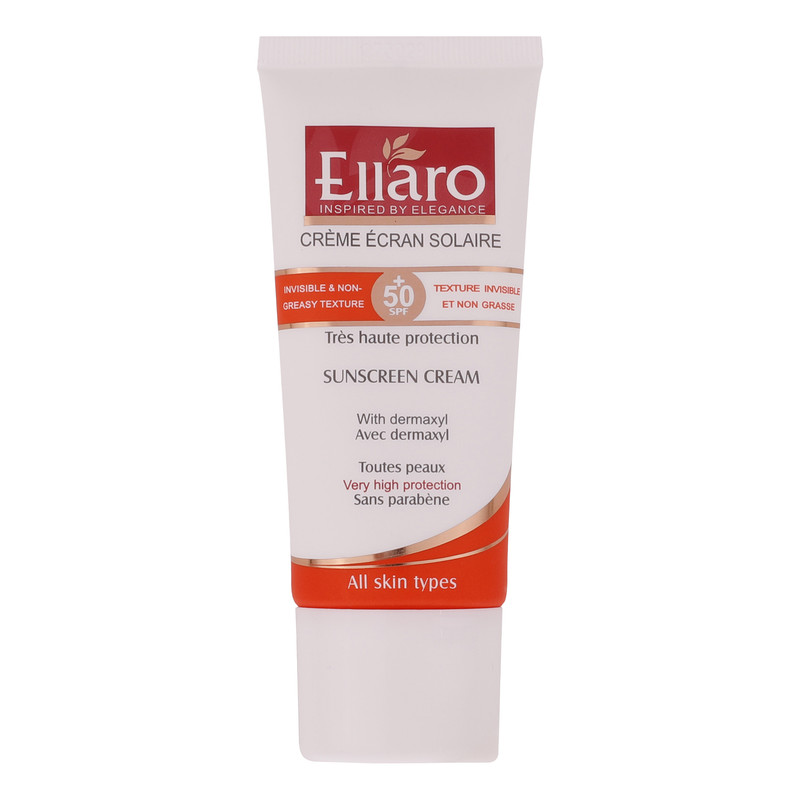 ضد آفتاب بدون رنگ الارو مدل SPF50 محافظ UVA ،UVB، ضد چروک، مناسب انواع پوست تحت لیسانس حجم 50 میلیلیتر