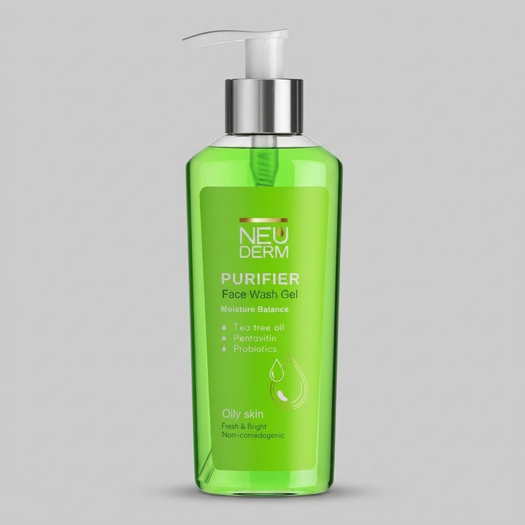 ژل شستوشوی صورت نئودرم مدل Gentle Purifier مناسب برای پوست چرب حجم 200 میلیلیتر