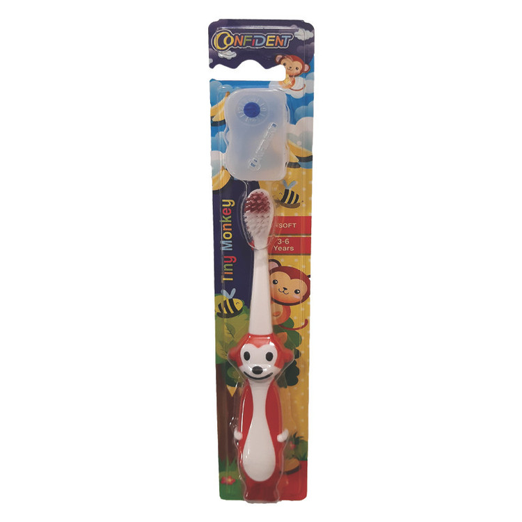 مسواک کانفیدنت مدل tiny monkey با برس نرم