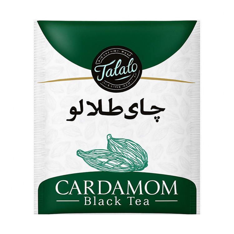چای سیاه کیسه ای با طعم هل صنایع غذایی طلالو بسته 100 عددی