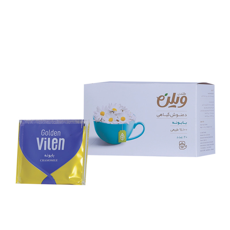 دمنوش گیاهی بابونه گلدن ویلن بسته 20 عددی