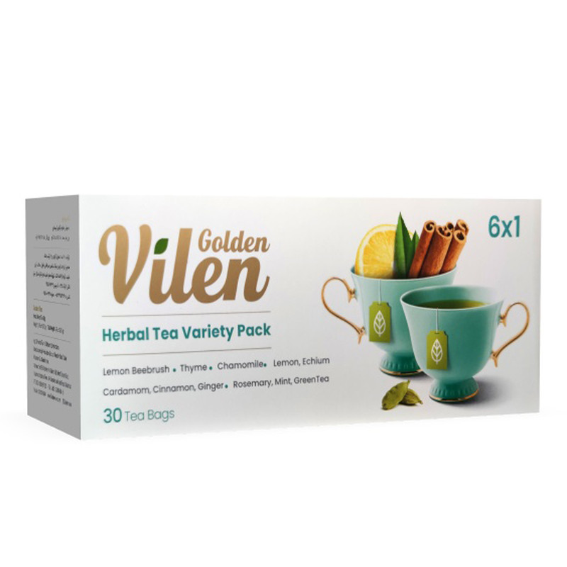 بسته ترکیبی دمنوش گیاهی 1x6 گلدن ویلن بسته 30 عددی
