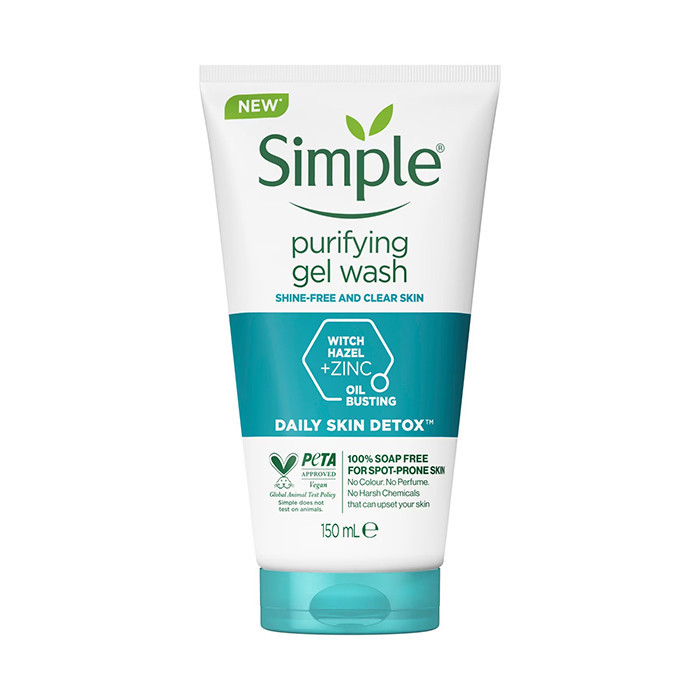 ژل شستوشوی صورت سیمپل مدل purifying حجم 150 میلیلیتر