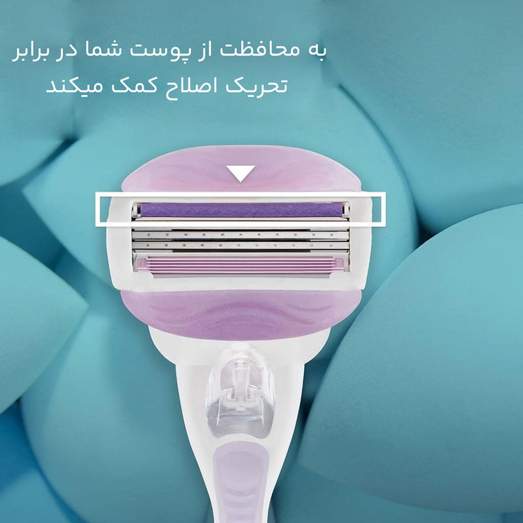 تیغ یدک ژیلت مدل venus Breeze comfortglide بسته 4 عددی