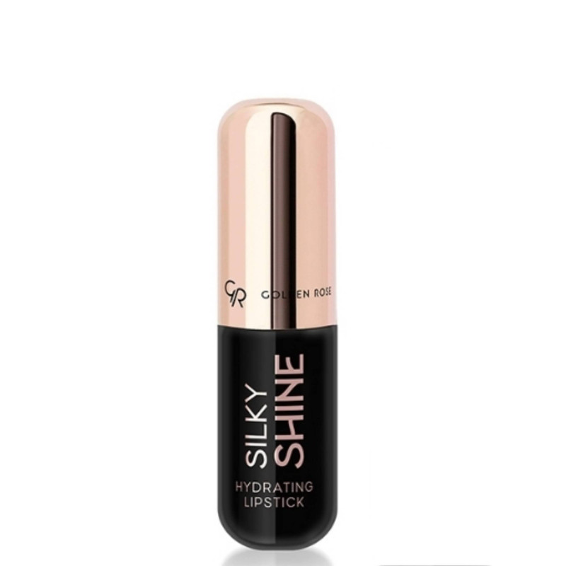 رژ لب جامد براق گلدن رز مدل Silky Shine شماره 205