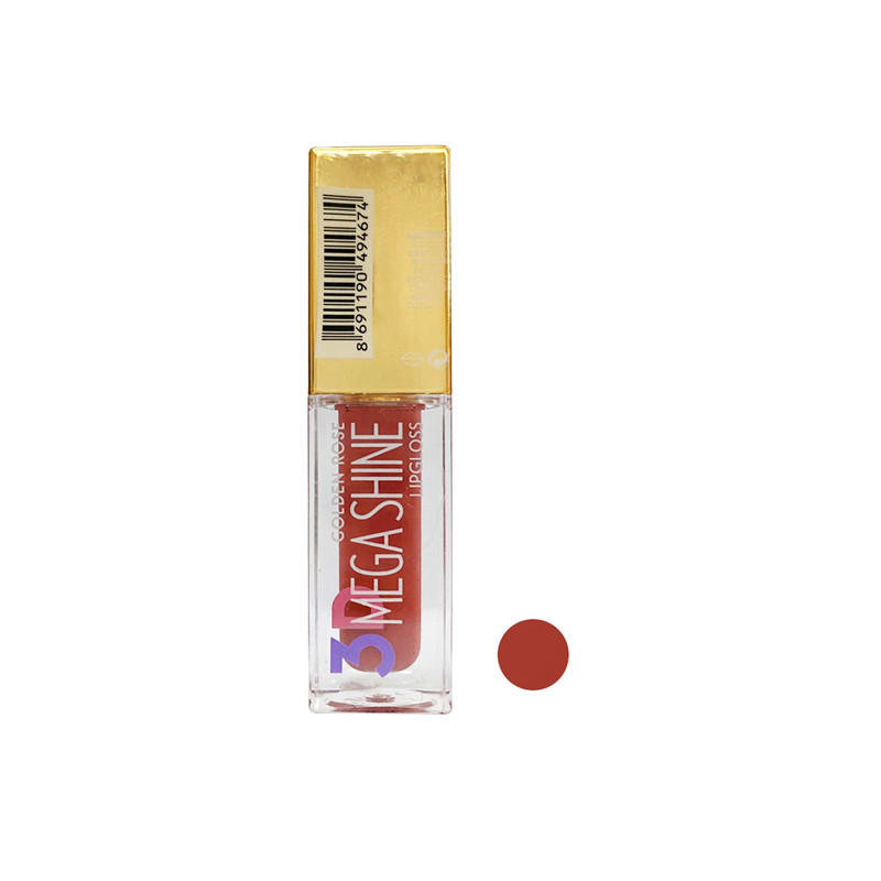 لیپ گلاس گلدن رز مدل MEGA SHINE شماره 106