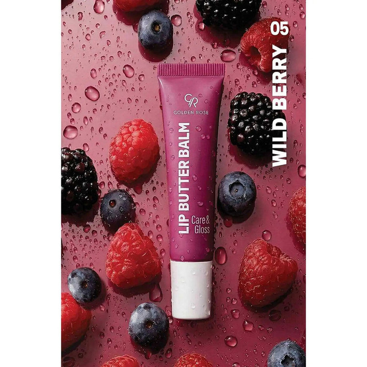 بالم لب گلدن رز مدل Care & Gloss رنگ Wild Berry شماره 05 حجم 13.5 میلی لیتر