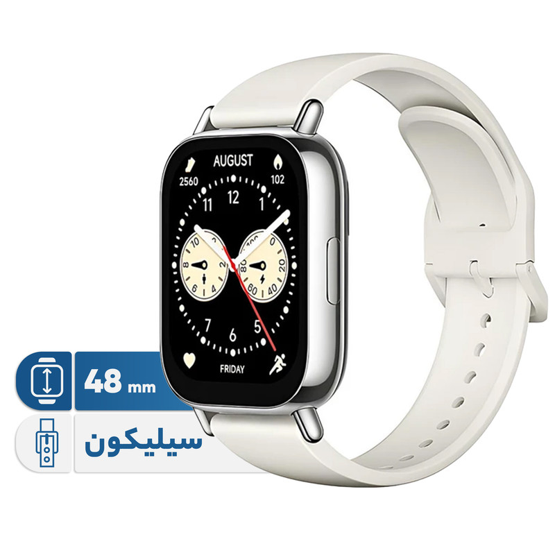ساعت هوشمند شیائومی مدل Redmi Watch 5 Lite دارای قابلیت های قابلیت مکالمه از طریق بلوتوث بند سیلیکون