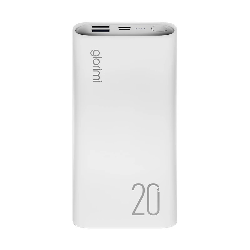 پاوربانک 22.5 وات گلوریمی مدل LIGHTCORE ظرفیت 20000 میلیآمپرساعت به همراه کابل USB-C