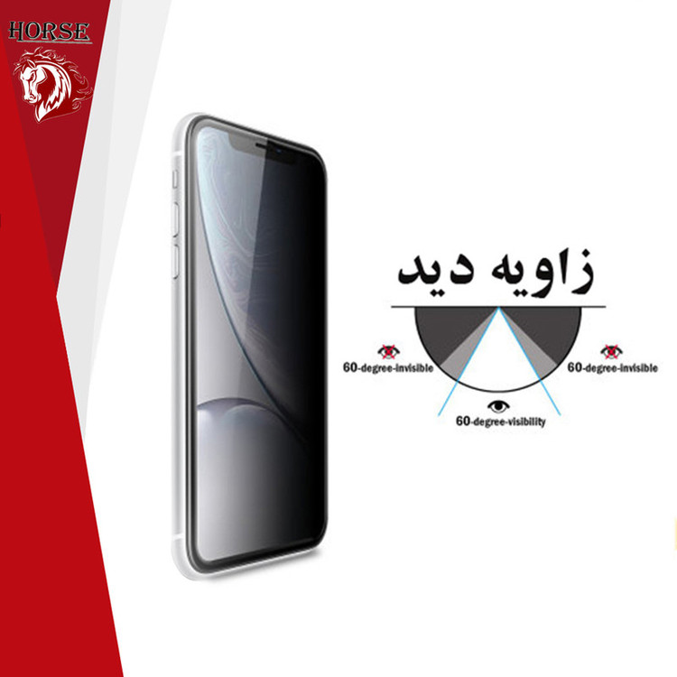 محافظ صفحه نمایش حریم شخصی هورس مدل PFH مناسب برای گوشی موبایل اپل iPhone 13