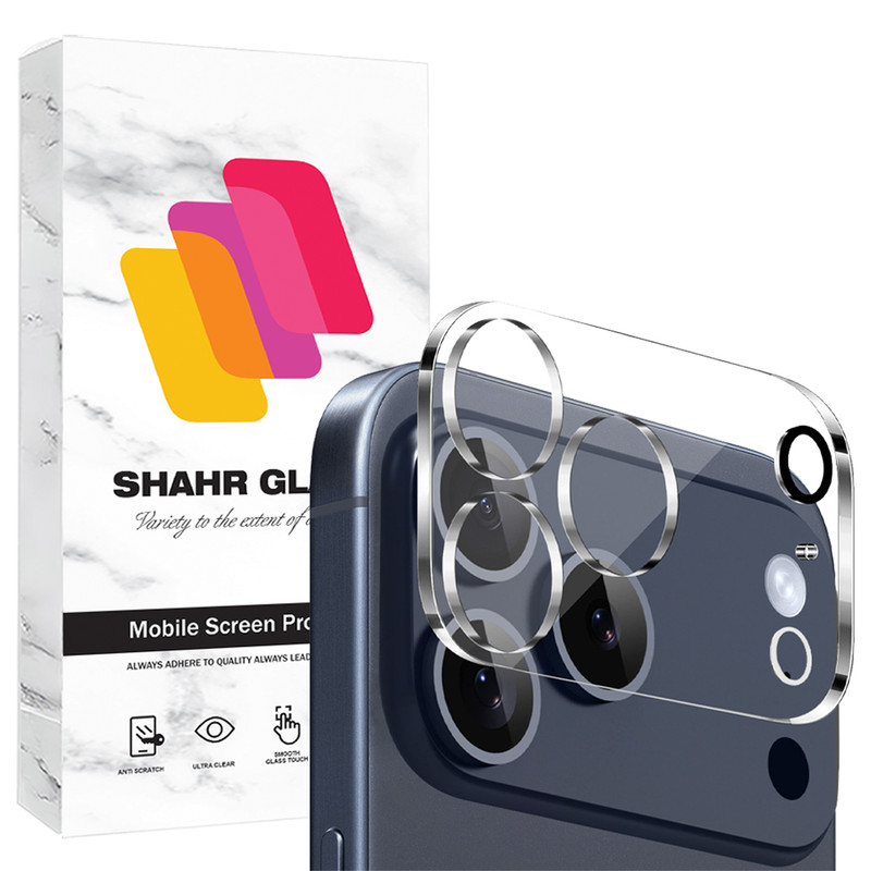 محافظ لنز دوربین شیشهای شهر گلس مدل 3DSH مناسب برای گوشی موبایل اپل iPhone 17 Pro Max