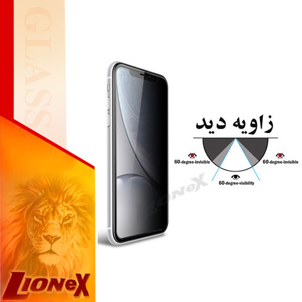 محافظ صفحه نمایش حریم شخصی لایونکس مدل PFLI مناسب برای گوشی موبایل اپل iPhone 13 Pro Max