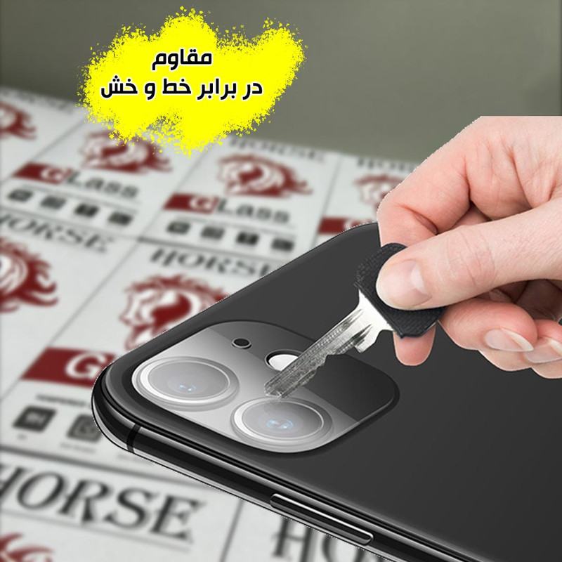 محافظ لنز دوربین شیشه ای هورس مدل LFUH20 مناسب برای گوشی موبایل شیائومی Redmi Note 15 Pro 4G