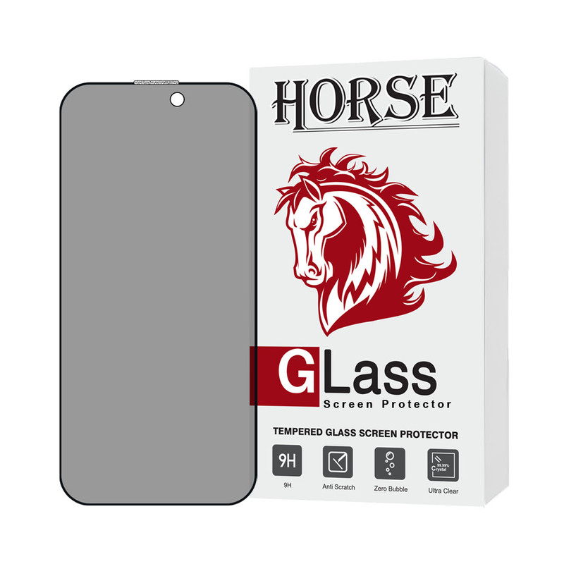 محافظ صفحه نمایش حریم شخصی هورس مدل FHLPRVCHRN مناسب برای گوشی موبایل اپل iPhone 15 Pro Max