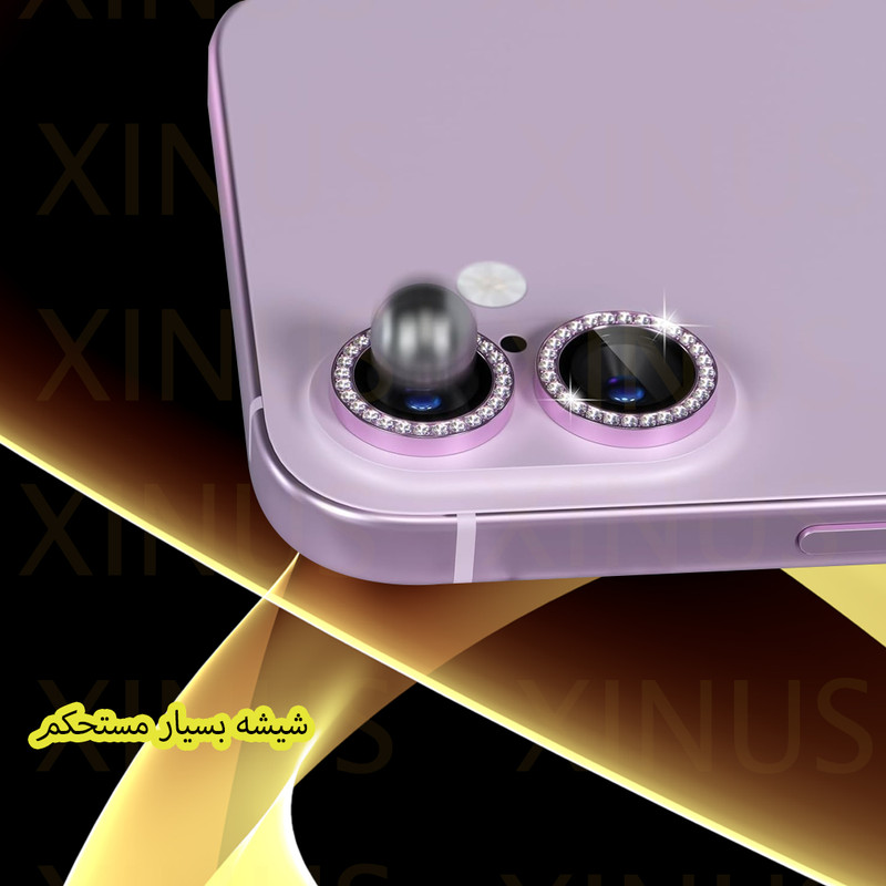 محافظ لنز دوربین ژینوس مدل RINX مناسب برای گوشی موبایل اپل iPhone 16 Pro