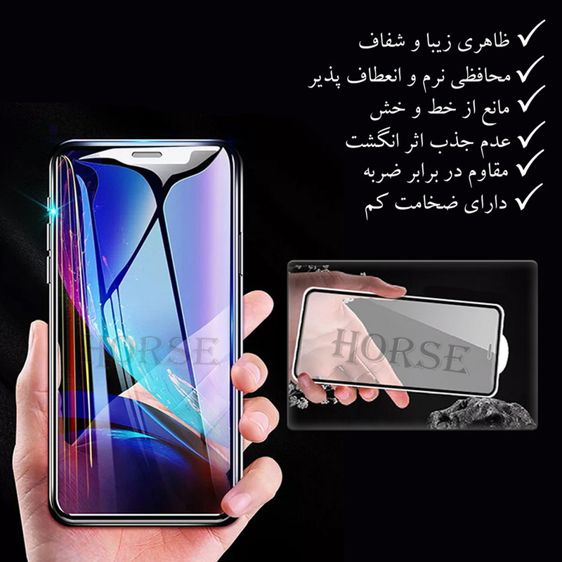 محافظ صفحه نمایش سرامیکی هورس مدل CRS مناسب برای گوشی موبایل هوآوی Y7 Prime 2019