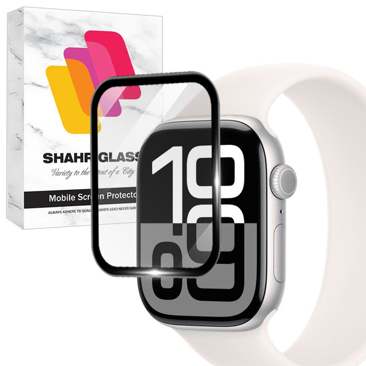 محافظ صفحه نمایش شهر گلس مدل SWPM مناسب برای اپل واچ Watch Series 11 46mm