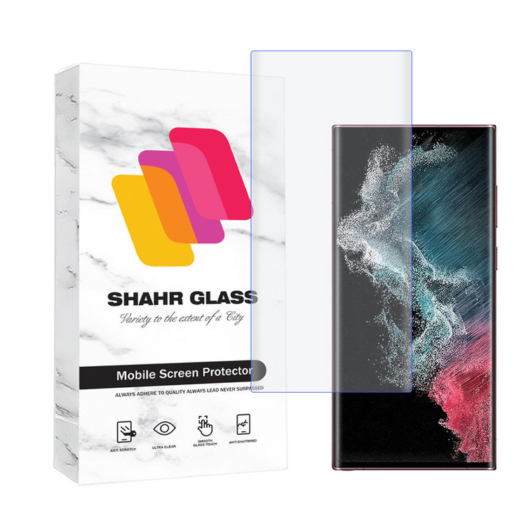 محافظ صفحه نمایش یووی شهر گلس مدل UVLIGHTSH مناسب برای گوشی موبایل سامسونگ Galaxy S22 Ultra 5G