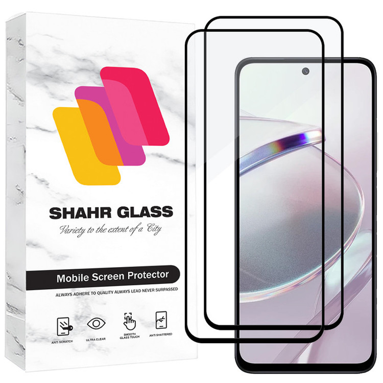 محافظ صفحه نمایش شیشه ای شهر گلس مدل FUL2 مناسب برای گوشی موبایل شیائومی Redmi 12 4G / Redmi 12 5G / Redmi Note 13R 5G / آنر X7b / TCL 40 NxtPaper / تکنو Tecno Spark 10 Pro 4G / اینفینیکس Infinix Hot 20s بسته دو عددی