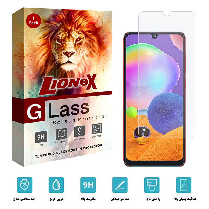 محافظ صفحه نمایش لایونکس مدل SIM-L مناسب برای گوشی موبایل سامسونگ Galaxy A31