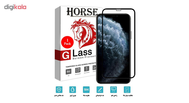 محافظ صفحه نمایش 5D هورس مدل FAG مناسب برای گوشی موبایل اپل iPhone 11