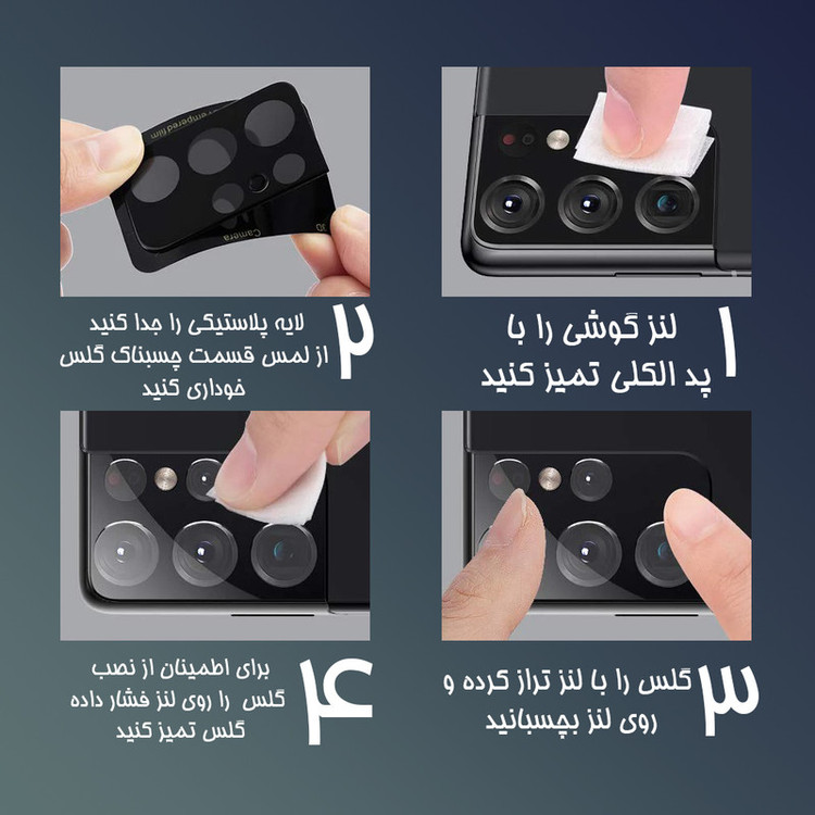 محافظ لنز دوربین شهر گلس مدل LFUL مناسب برای گوشی موبایل شیائومی Poco M5s