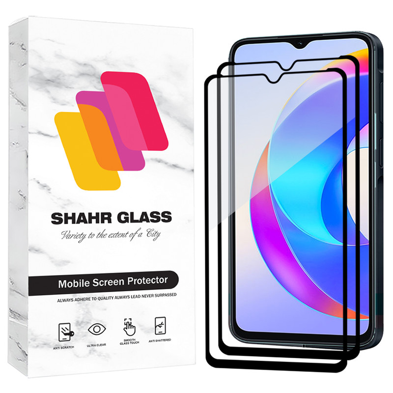 محافظ صفحه نمایش شیشه ای شهر گلس مدل FUL2 مناسب برای گوشی موبایل شیائومی Redmi Note 8 Pro / Redmi 9T / Redmi 9 Power بسته دو عددی