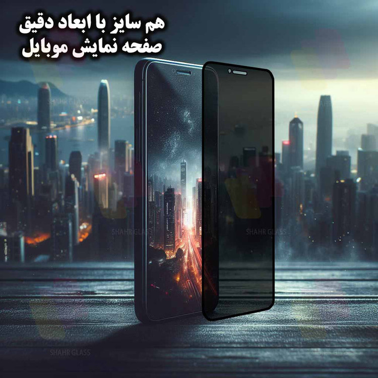 محافظ صفحه نمایش حریم شخصی شهر گلس مدل PRIVFULLS مناسب برای گوشی موبایل اپل iPhone 6s / iPhone 6