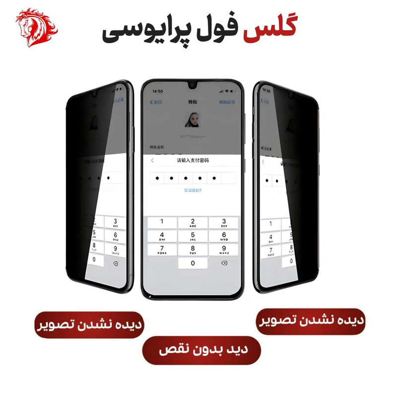 محافظ صفحه نمایش حریم شخصی هورس مدل SECURITH مناسب برای گوشی موبایل جی پلاس S10