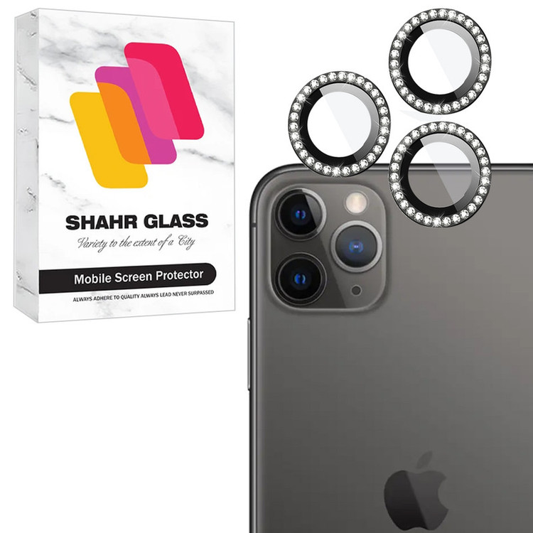 محافظ لنز دوربین شیشهای شهر گلس مدل NRIS20 مناسب برای گوشی موبایل اپل iPhone 11 Pro
