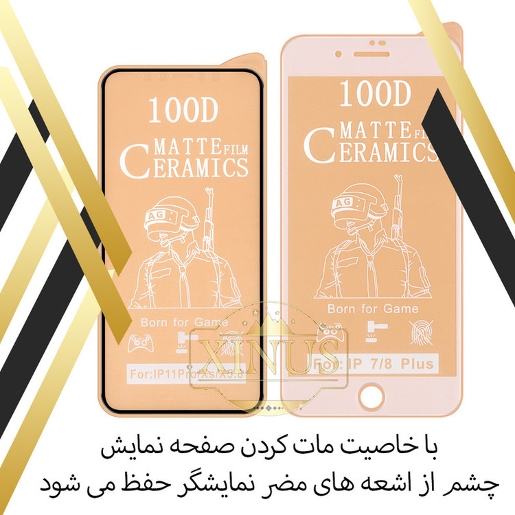 محافظ صفحه نمایش سرامیکی مات ژینوس مدل MCERAMX مناسب برای گوشی موبایل هوآوی P smart 2021