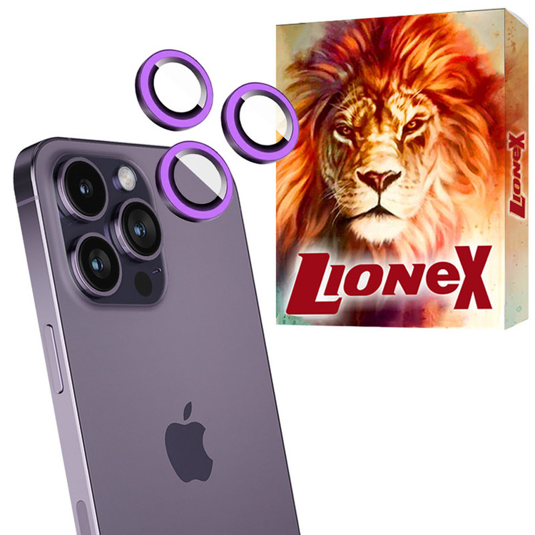 محافظ لنز دوربین شیشهای لایونکس مدل SHLZL مناسب برای گوشی موبایل اپل iPhone 14 Pro Max