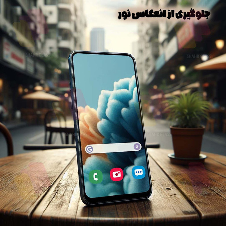 محافظ صفحه نمایش شهر گلس مدل AIRNABKSH مناسب برای گوشی موبایل شیائومی Redmi 12C / Poco C55 به همراه محافظ پشت گوشی