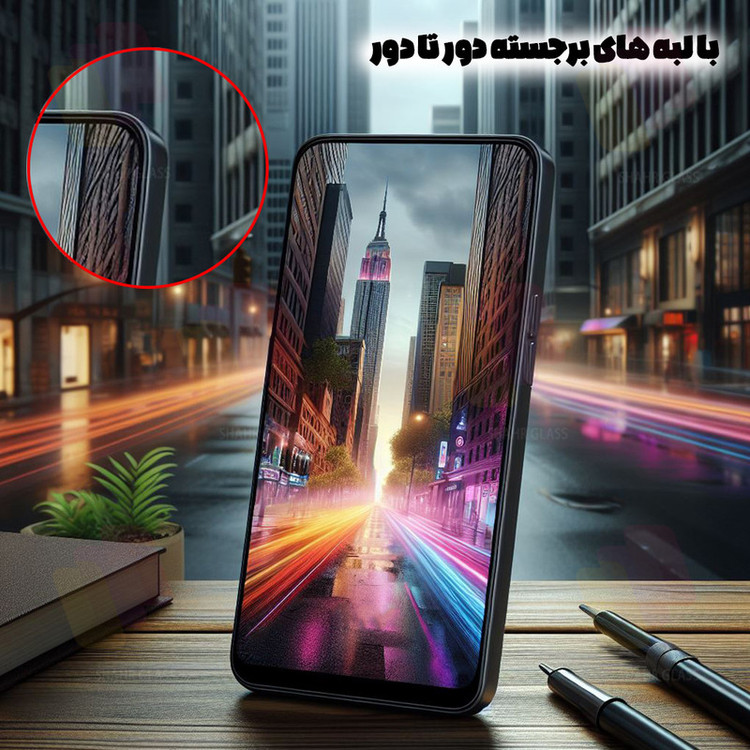 محافظ صفحه نمایش شهر گلس مدل AIRNABKSH مناسب برای گوشی موبایل سامسونگ Galaxy A22 5G به همراه محافظ پشت گوشی