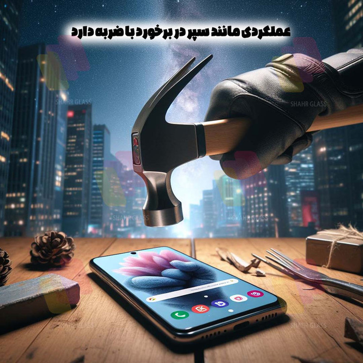 محافظ صفحه نمایش شهر گلس مدل AIRNABKSH مناسب برای گوشی موبایل سامسونگ Galaxy A22 5G به همراه محافظ پشت گوشی