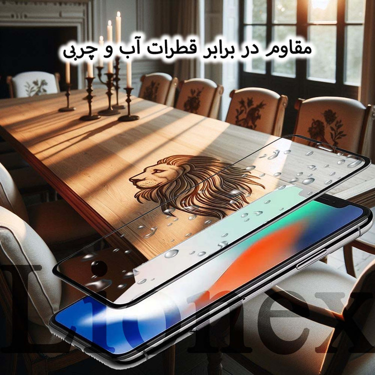 محافظ صفحه نمایش سرامیکی شفاف لایونکس مدل CERAMICNANOLI مناسب برای گوشی موبایل سامسونگ Galaxy A14 4G / A14 5G به همراه محافظ پشت گوشی