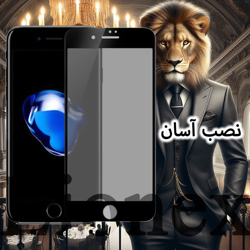 محافظ صفحه نمایش سرامیکی حریم شخصی لایونکس مدل CERPRIVNANOL مناسب برای گوشی موبایل اپل iPhone 11 به همراه محافظ پشت گوشی