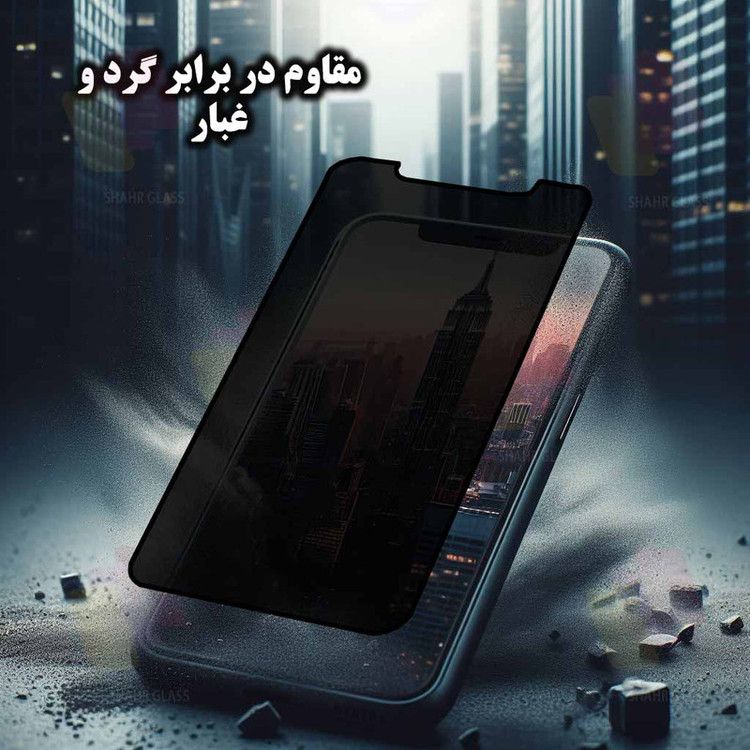 محافظ صفحه نمایش حریم شخصی شهر گلس مدل FULLPRIVNANOSH مناسب برای گوشی موبایل شیائومی Redmi 9A / 9AT / 9A Sport به همراه محافظ پشت گوشی