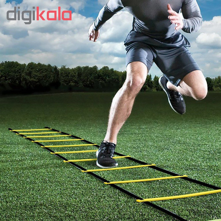 نردبان چابکی ۳ متری ۸ پله مدل Agility Ladder A1 نشکن به همراه کاور و دستبند پاوربالانس