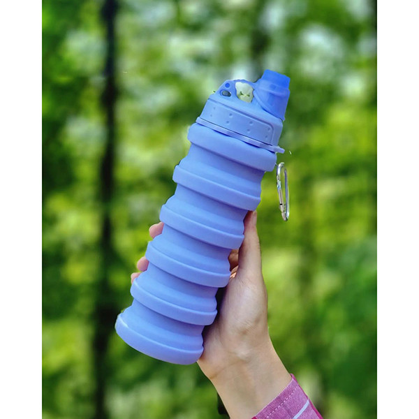 قمقمه مدل سیلیکونی ساده تاشو simple 01 گنجایش 0.5 لیتر