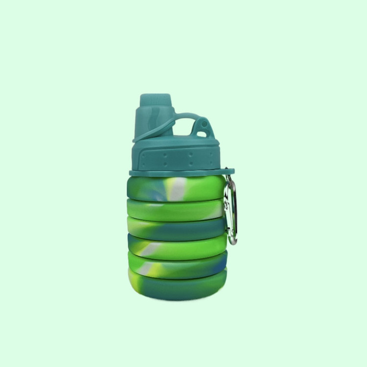 قمقمه مدل سلیکونی تاشو گنجایش 0.5 لیتر