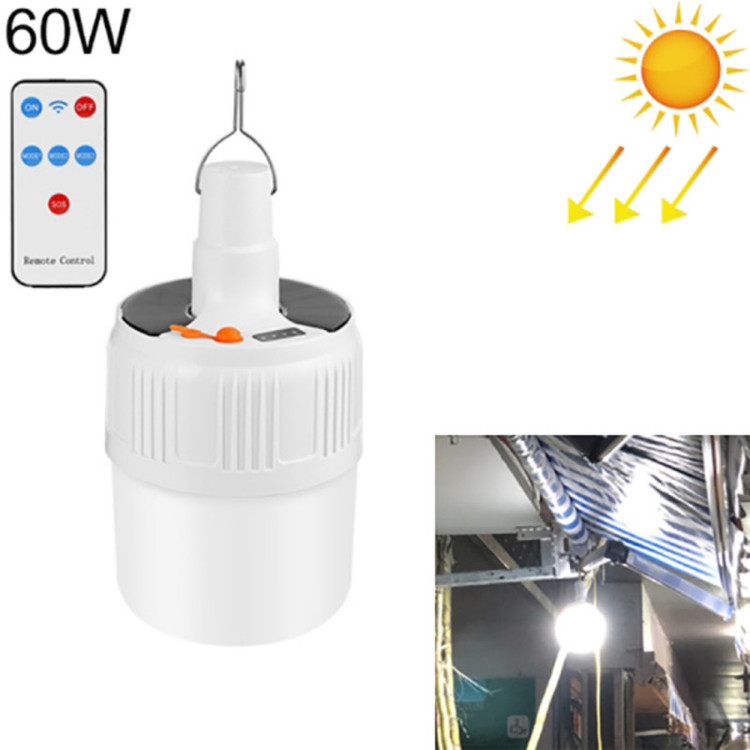 چراغ اضطراری مدل شارژی ریموت دار کد Led-Bulb-2500 مجموعه 2 عددی