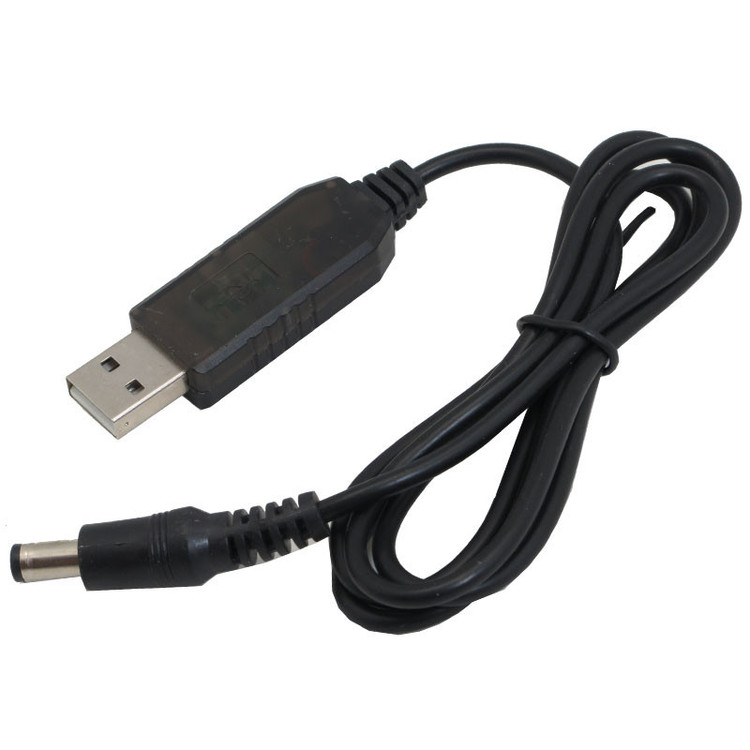 کابل تبدیل USB به DC مدل 12 ولت طول 1 متر بسته 2 عددی