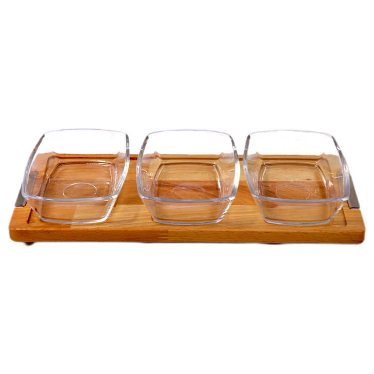 اردو خوری لیمون مدل پایه چوبی کد 2252 مجموعه 3 عددی