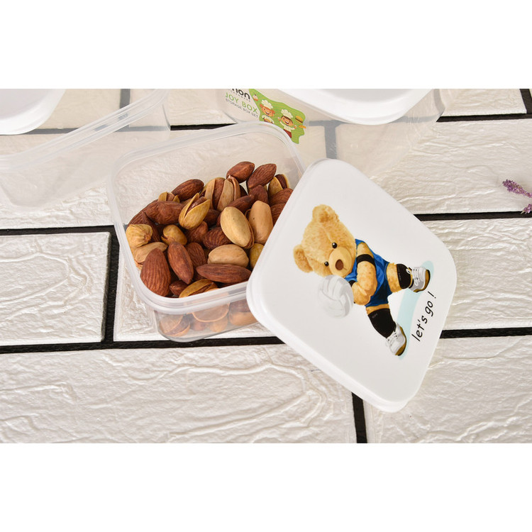 ظرف نگهدارنده با بدنه پلاستیکی لیمون کد2231 طرح CHAMPION مناسب برای قراردادن در مایکروویو ، یخچال ، فریزر مجموعه 4 عددی