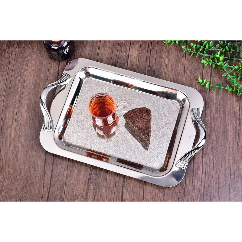 سینی دسته دار یونیک کد 05 - 4037 سایز 26*42 سانتی متر
