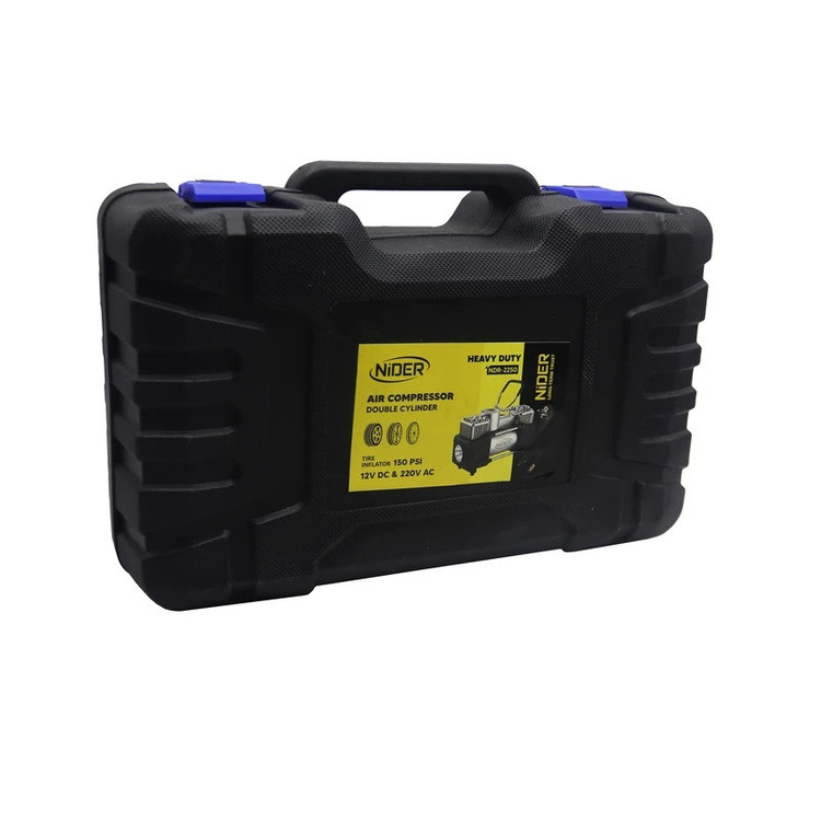 کمپرسور هوا 12ولت نیدر مدل SMT-2250-12V مجموعه 18عددی