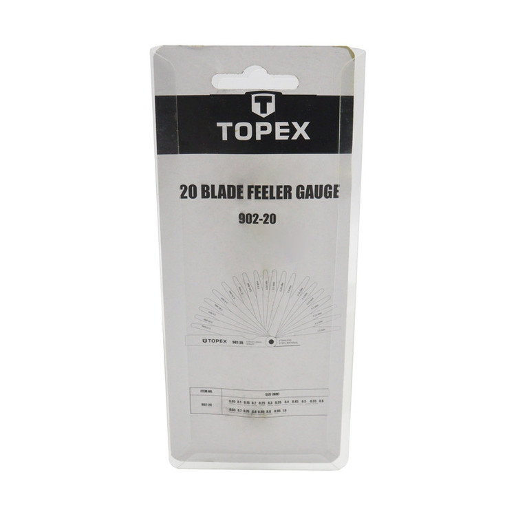 آچارفیلر تاپکس مدل SMT-20BLADEFEELER GAUGEمجموعه 20عددی