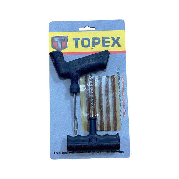 درفش پنچرگیری لاستیک خودرو تاپکس مدل 650227C مجموعه 2 عددی